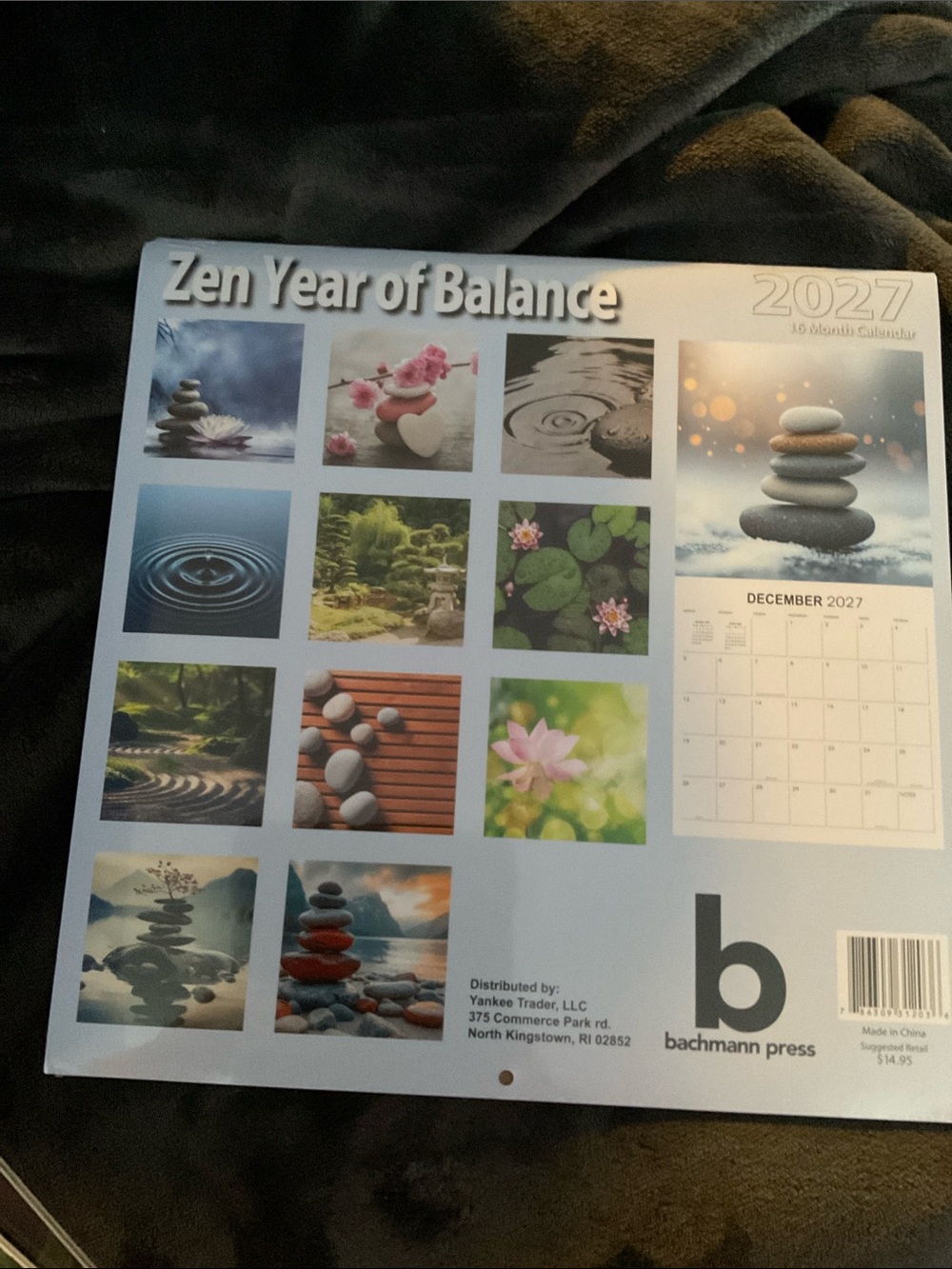 2027 Zen Year of Balance Calendar - Picture 2 of 2